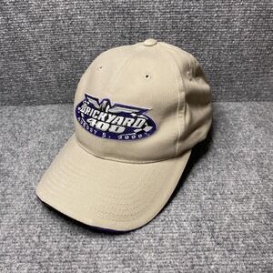 Vintage Brickyard 400 Hat Cap Strap Back Mens One Size Tan NASCAR Racing 2000s